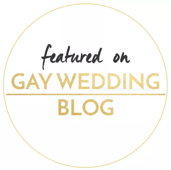 Featured on Gay Wedding Blog Badge